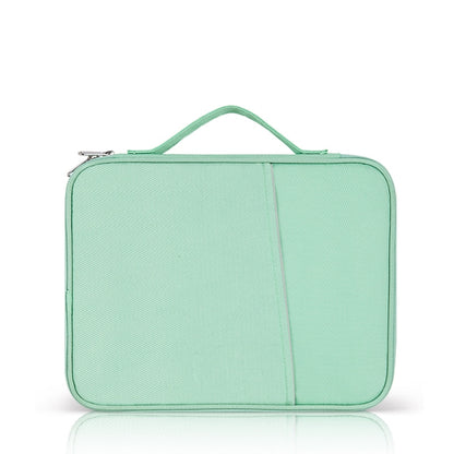Portable Cloth Texture Leather Bag, For 12.9-13 inch Laptop