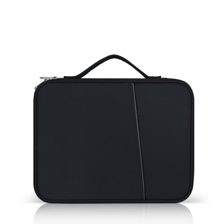 Portable Cloth Texture Leather Bag, For 12.9-13 inch Laptop