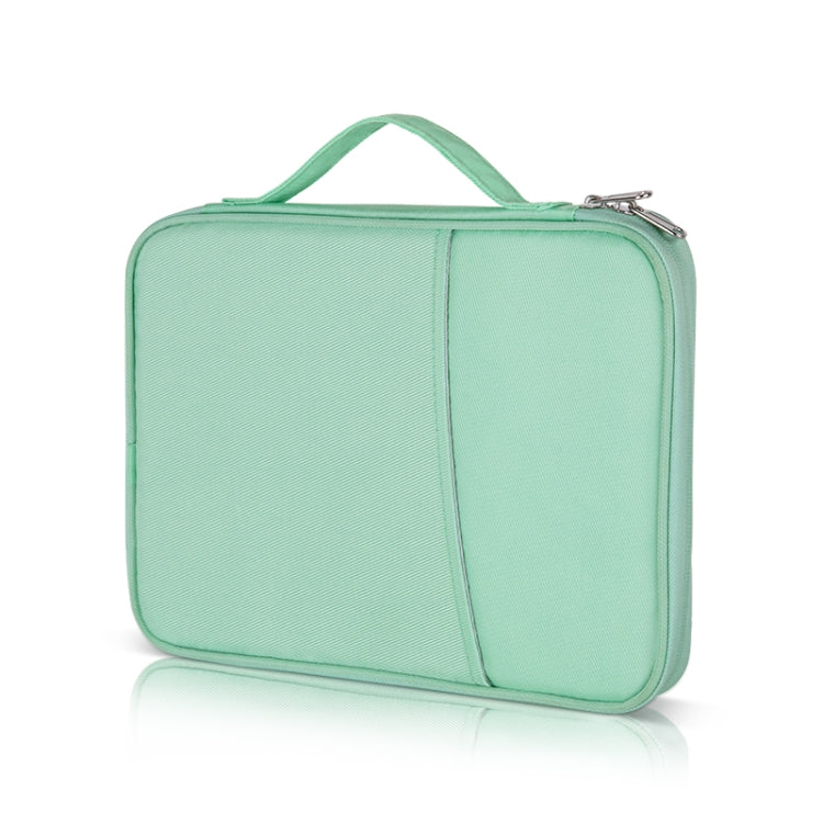 Portable Cloth Texture Leather Bag, For 12.9-13 inch Laptop