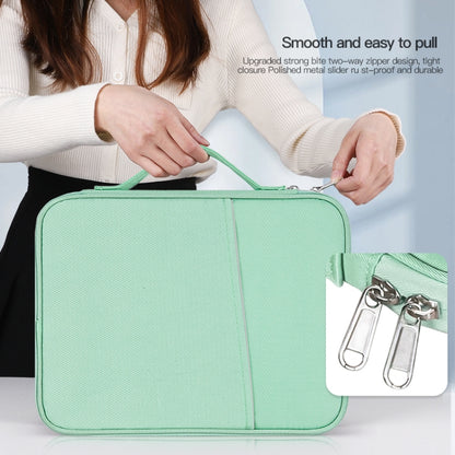 Portable Cloth Texture Leather Bag, For 12.9-13 inch Laptop