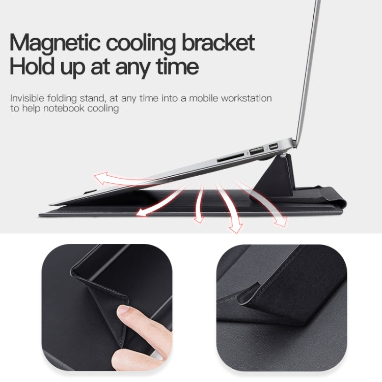Universal Laptop Magnetic Holder Stitching Inner Bag, 13-14 inch, 15-16 inch