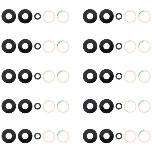 10pcs Back Camera Lens, For Xiaomi Redmi K50i, For Xiaomi Redmi Note 11T Pro, For Xiaomi Redmi Note 11T Pro+, For Xiaomi Poco X4 GT, For Infinix Note 11 Pro x697, For Tecno Camon 17 CG6, For Tecno Camon 19, For Tecno Camon 17 Pro CG8, For vivo Y16...
