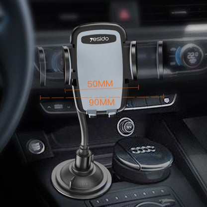 Yesido C112 Universal Car Water Cup Holder Telescopic Hose Phone Holder, C112