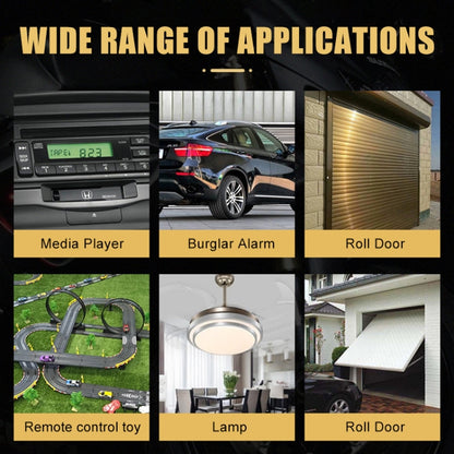 2pcs For Maserati Four-button Anti-theft Alarm Wireless Key Remote Control, 315MHz Copy Code, 315MHz Learning Code, 433MHz Copy Code, 433MHz Learning Code