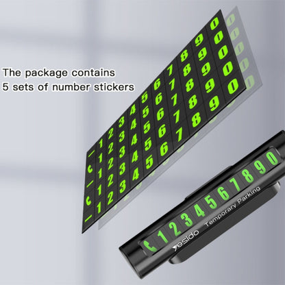 Yesido C68 Car Temporary Parking Card Magnetic Adsorption Luminous Phone Number Plate, C68