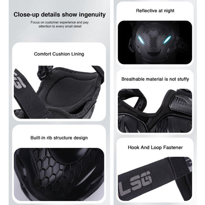 Motolsg Motorcycle Bicycle Riding Protective Gear, 2 in 1 Knee Pads, 2 in 1 Elbow Pads, 4 in 1 Elbow Pads