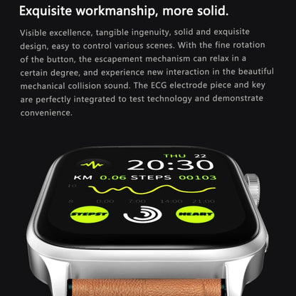 G22 1.85 inch TFT Screen Silicone Band Health Smart Watch, Support Bluetooth Call / Plateau Blood Oxygen / Body Temperature / Arrhythmia / TI Heart Rate Monitoring