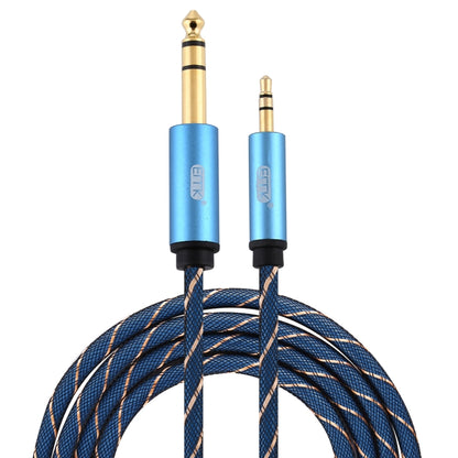 EMK 3.5mm Jack Male to 6.35mm Jack Male Gold Plated Connector Nylon Braid AUX Cable for Computer / X-BOX / PS3 / CD / DVD, 1m, 1.5m, 2m, 3m, 5m