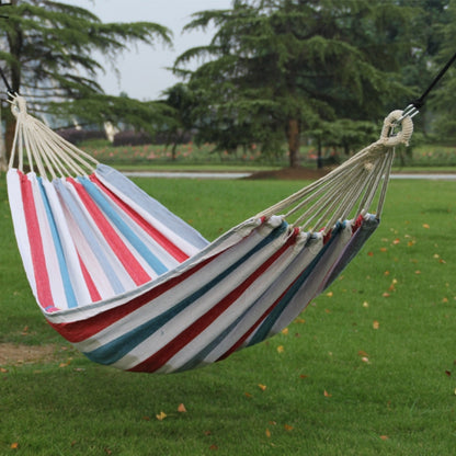 Outdoor Double Thickened Canvas Hammock Indoor Swing, 200x100cm