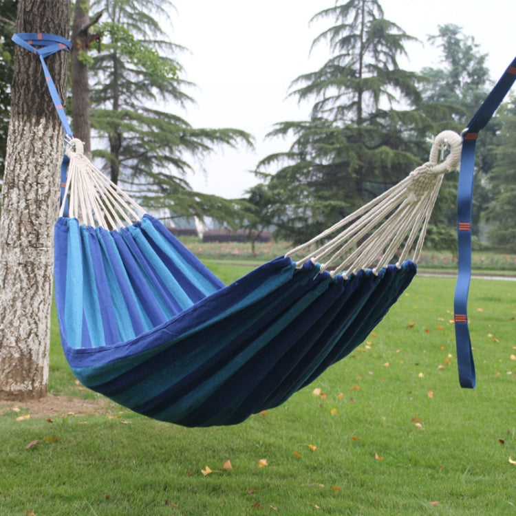 Outdoor Double Thickened Canvas Hammock Indoor Swing, 200x100cm