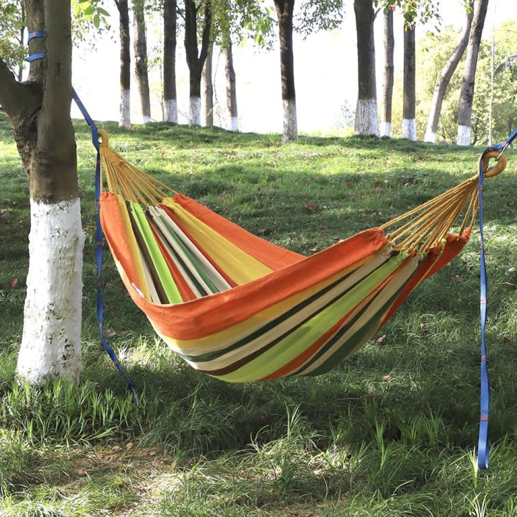 Outdoor Double Thickened Canvas Hammock Indoor Swing, 200x100cm