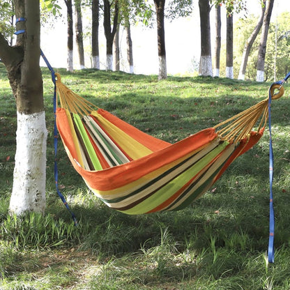 Outdoor Double Thickened Canvas Hammock Indoor Swing, 200x100cm