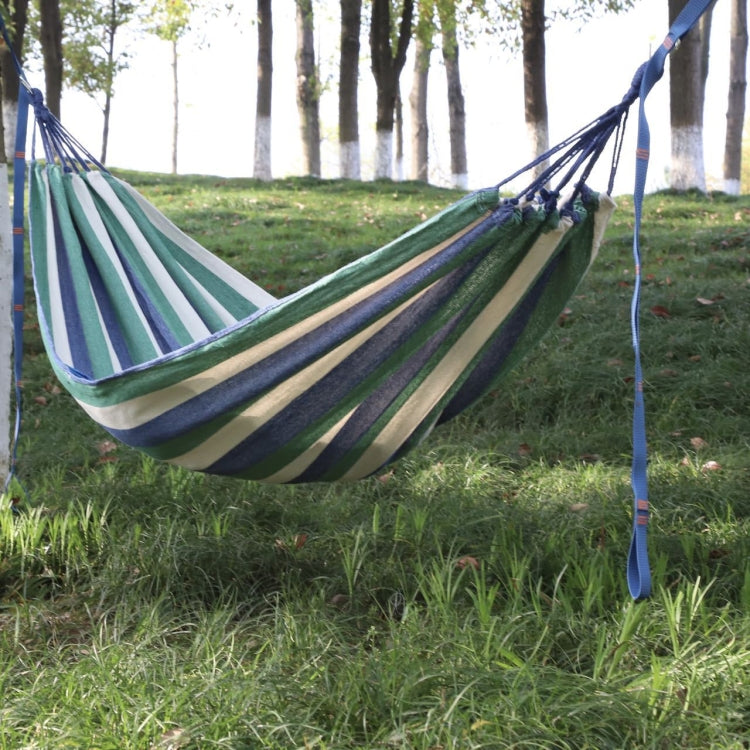 Outdoor Double Thickened Canvas Hammock Indoor Swing, 200x100cm