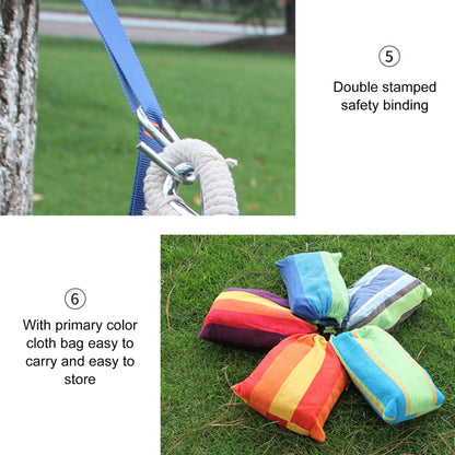 Outdoor Double Thickened Canvas Hammock Indoor Swing, 200x100cm