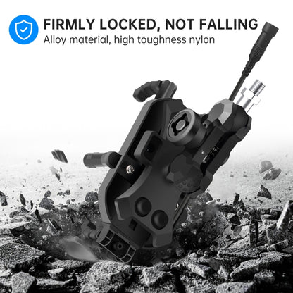 WUPP ZH-1848B1 15W Motorcycle Wireless Fast Charging Phone Navigation Holder, M8 Ball Joint, M10 Ball Joint