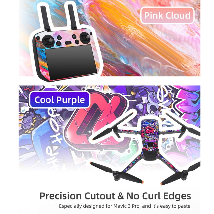 Sunnylife Drone Body Remote Control Decorative Stickers Set, For DJI Mavic 3 Pro / RC Pro
