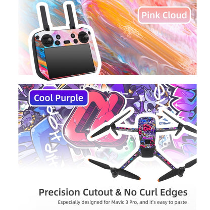 Sunnylife Drone Body Remote Control Decorative Stickers Set, For DJI Mavic 3 Pro / RC Pro