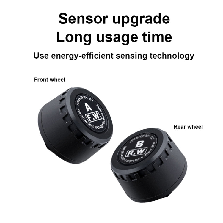 Tire Pressure Temperature Monitoring Sensor, Front Wheel, Rear Wheel, Front Rear Wheel