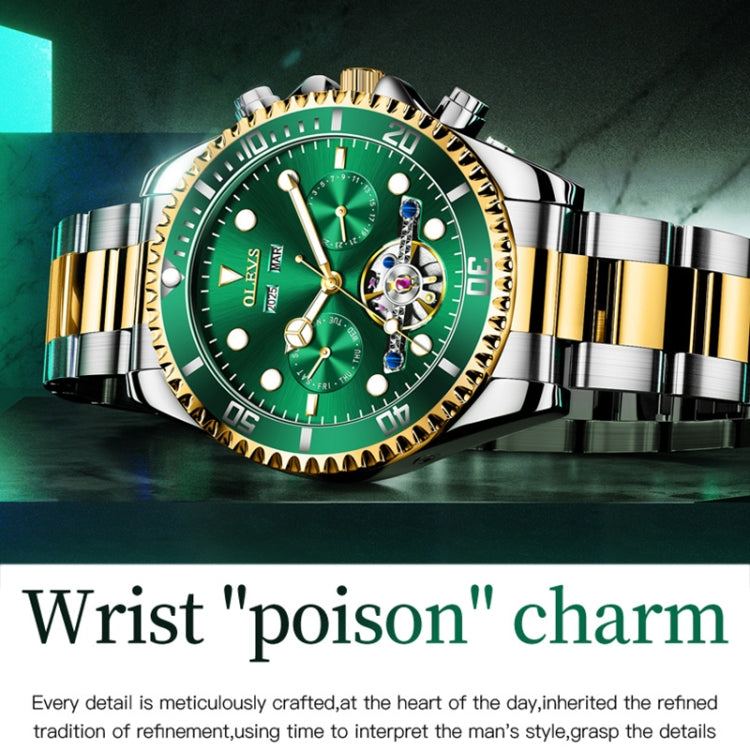 OLEVS 6605 Men Multifunctional Waterproof Mechanical Watch