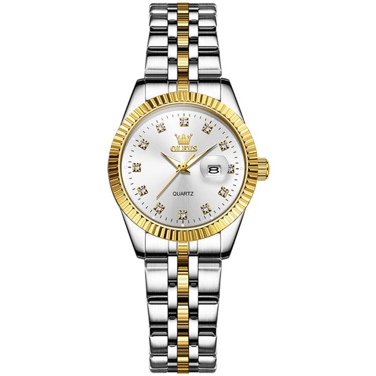OLEVS 5526 Women Diamond Set Luminous Waterproof Quartz Watch