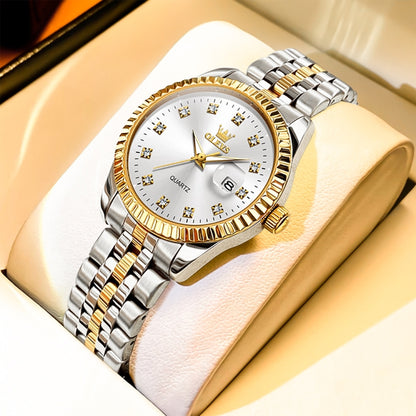 OLEVS 5526 Women Diamond Set Luminous Waterproof Quartz Watch