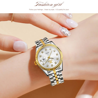 OLEVS 5526 Women Diamond Set Luminous Waterproof Quartz Watch