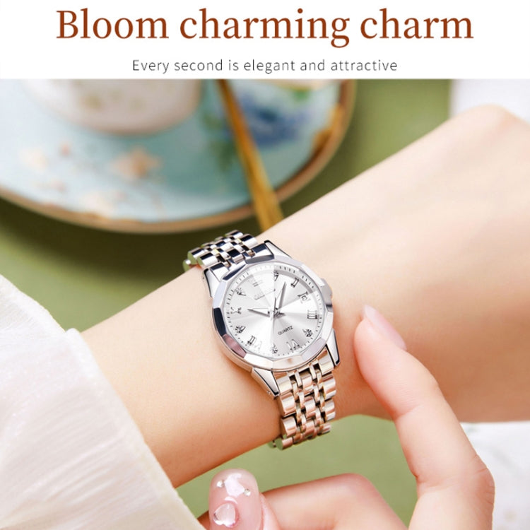 OLEVS 9931 Women Butterfly Buckle Luminous Waterproof Quartz Watch
