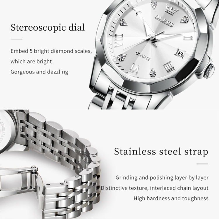 OLEVS 9931 Women Butterfly Buckle Luminous Waterproof Quartz Watch