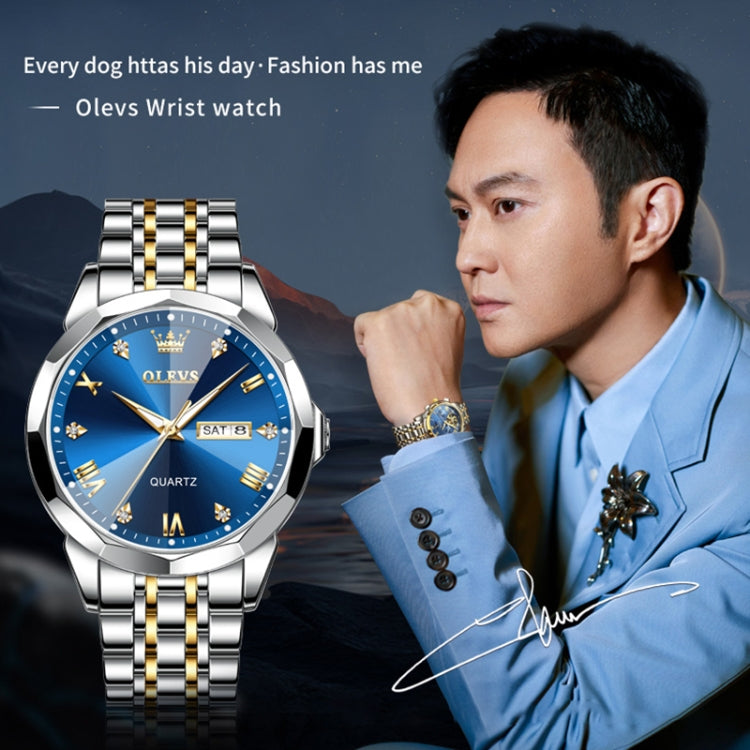 OLEVS 9931 Men Luminous Waterproof Quartz Watch