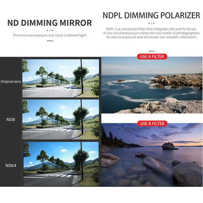 JSR GB 8 in 1 CPL ND8 ND16 ND32 ND64 STAR ND1000 NIGHT Lens Filter, 8 in 1 For DJI Mavic 3 Pro