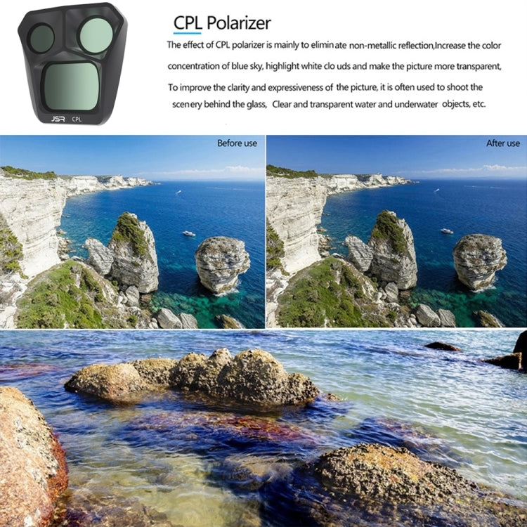 JSR GB 6 in 1 UV CPL ND8 ND16 ND32 ND64 Lens Filter, 6 in 1 For DJI Mavic 3 Pro