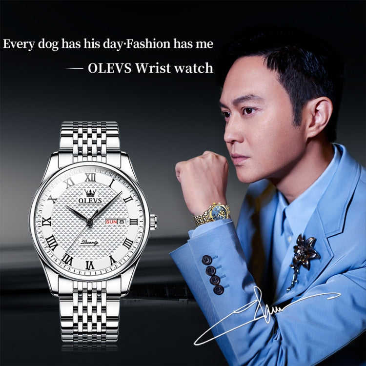 OLEVS 5562 Men Multifunctional Business Waterproof Quartz Watch