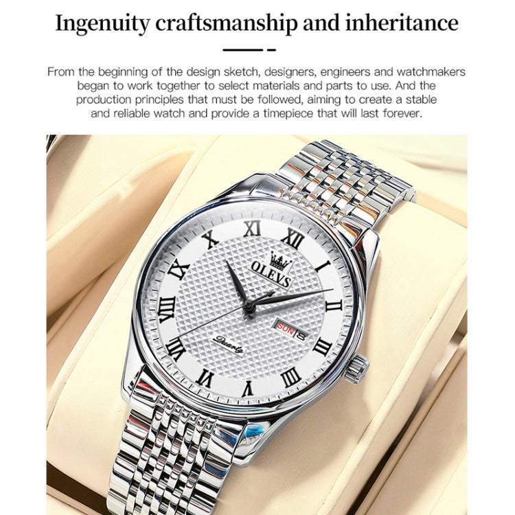 OLEVS 5562 Men Multifunctional Business Waterproof Quartz Watch