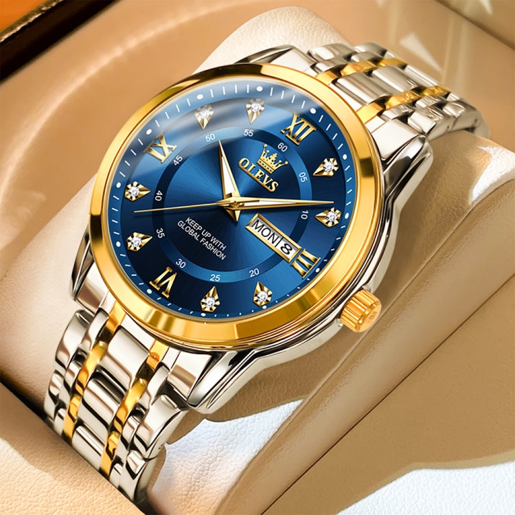 OLEVS 5513 Men Business Luminous Waterproof Quartz Watch