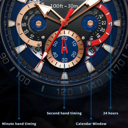 OLEVS 9936 Men Multifunctional Sports Waterproof Quartz Watch