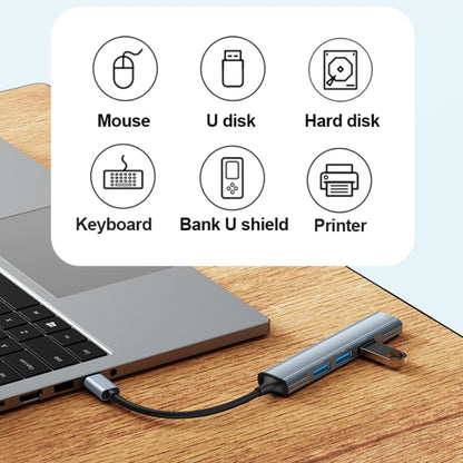 Yesido HB17 4 in 1 USB-C / Type-C Multifunctional Docking Station HUB Adapter, HB17