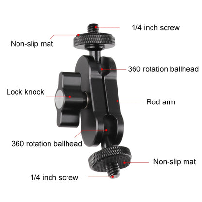 360 Pivot Magic Arm Mount 1/4 inch Ball Head Bracket