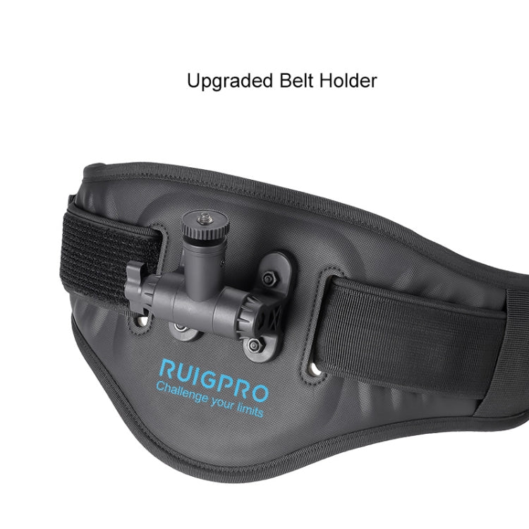 RUIGPRO Waist Belt Mount Strap, For Phone Gimbal Stabilizer, With Action Cameras Adapter, With Phone Clamp, With Phone Clamp & Selfie Stick, With Adapter & Selfie Stick