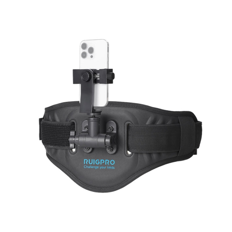 RUIGPRO Waist Belt Mount Strap, For Phone Gimbal Stabilizer, With Action Cameras Adapter, With Phone Clamp, With Phone Clamp & Selfie Stick, With Adapter & Selfie Stick