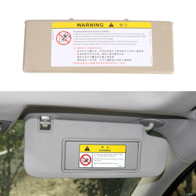 For Peugeot 308 2010-2022 Left-hand Drive Car Sun Visor Makeup Mirror Cover 98177070, For Peugeot 308 2010-2022 (Black), For Peugeot 308 2010-2022 (Dark Beige), For Peugeot 308 2010-2022 (Light Beige), For Peugeot 308 2010-2022 (Grey)