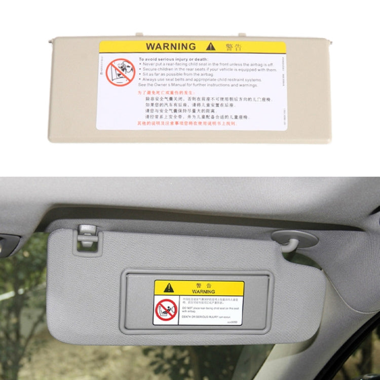 For Peugeot 308 2010-2022 Left-hand Drive Car Sun Visor Makeup Mirror Cover 98177070, For Peugeot 308 2010-2022 (Black), For Peugeot 308 2010-2022 (Dark Beige), For Peugeot 308 2010-2022 (Light Beige), For Peugeot 308 2010-2022 (Grey)