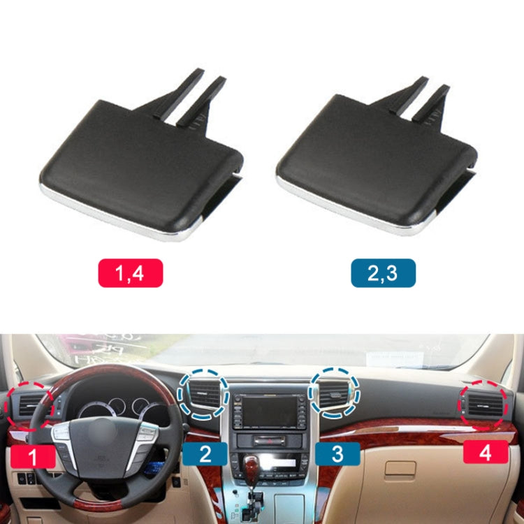 For Toyota Alphard 2011-2014 Left-hand Drive Car Air Conditioning Air Outlet Paddle 77620-SWA-A0-1, Left Side, Middle Left Side, Middle Right Side, Right Side