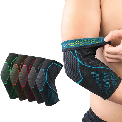 Outdoor Non-slip Pressurized Cycling Breathable Sports Elbow Pads, Random Color Delivery, L, M, XL