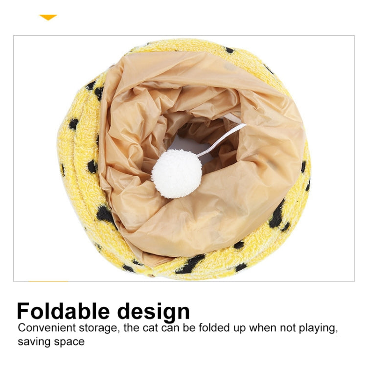 Ring Paper Double Layer Foldable Cat Tunnel Pet Toy