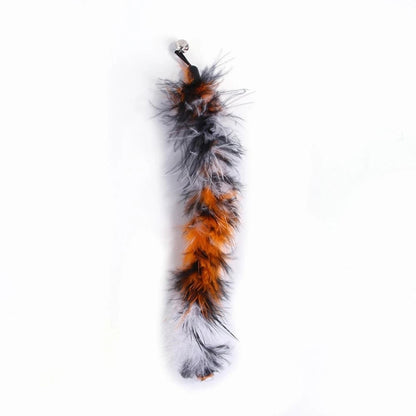 11 in 1 Feather Replacement Head Retractable Cat Teaser Stick