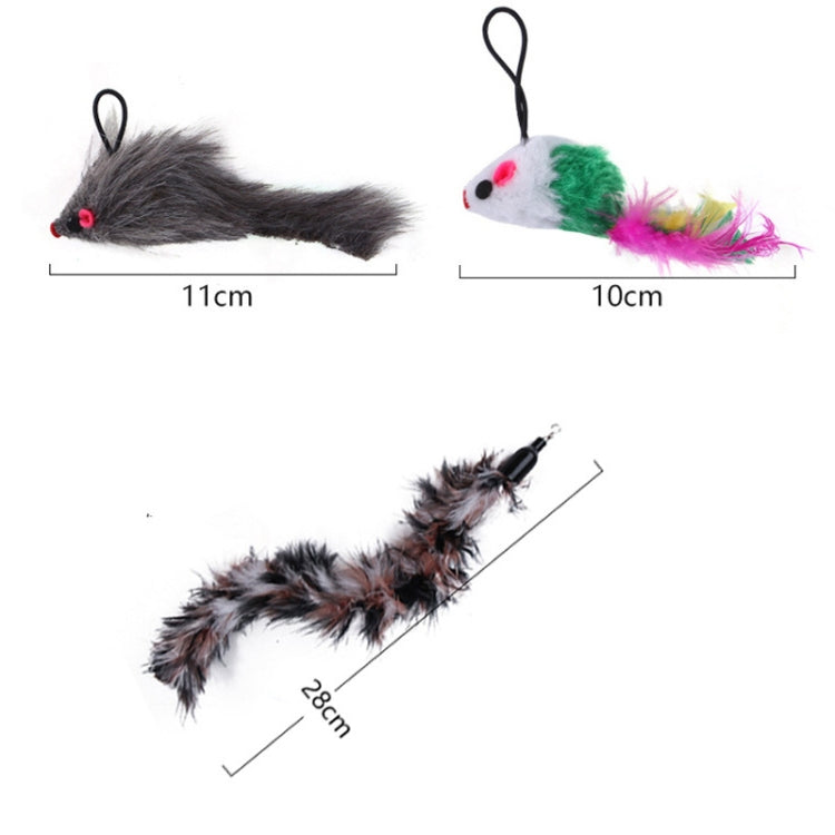 Handheld Adsorption Steel Wire Cat Teaser Stick Pet Toy, Random Color Delivery, Cat Teaser Stick