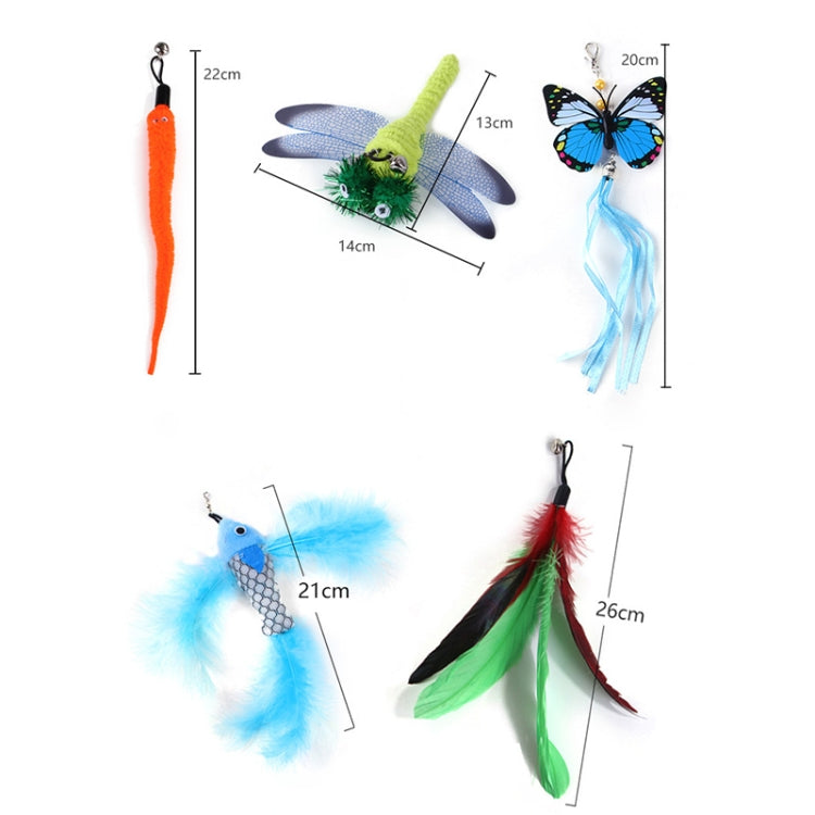 Handheld Adsorption Steel Wire Cat Teaser Stick Pet Toy, Random Color Delivery, Cat Teaser Stick