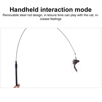 Handheld Adsorption Steel Wire Cat Teaser Stick Pet Toy, Random Color Delivery, Cat Teaser Stick