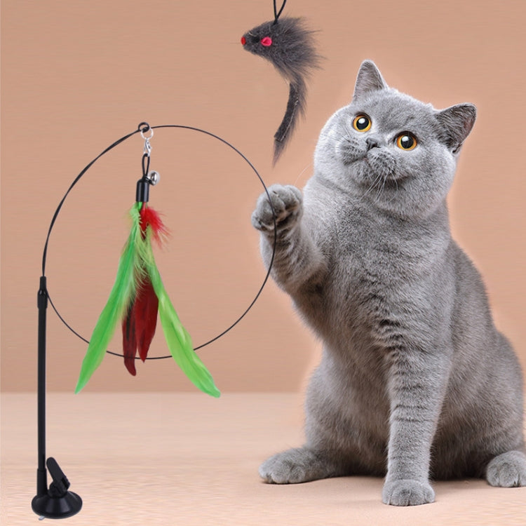 Handheld Adsorption Steel Wire Cat Teaser Stick Pet Toy, Random Color Delivery, Cat Teaser Stick