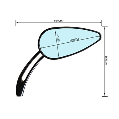 SF104 Motorcycle Modified Retro Rearview Mirror Reflective Mirror, SF104